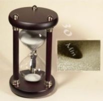 Sanduhr Klassisch 30 Min aus Holz, Gold