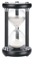 Sanduhr Chrom Schwarz 30 Min