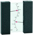 Thermo-Hygrometer aus Glas & Buche schwarz
